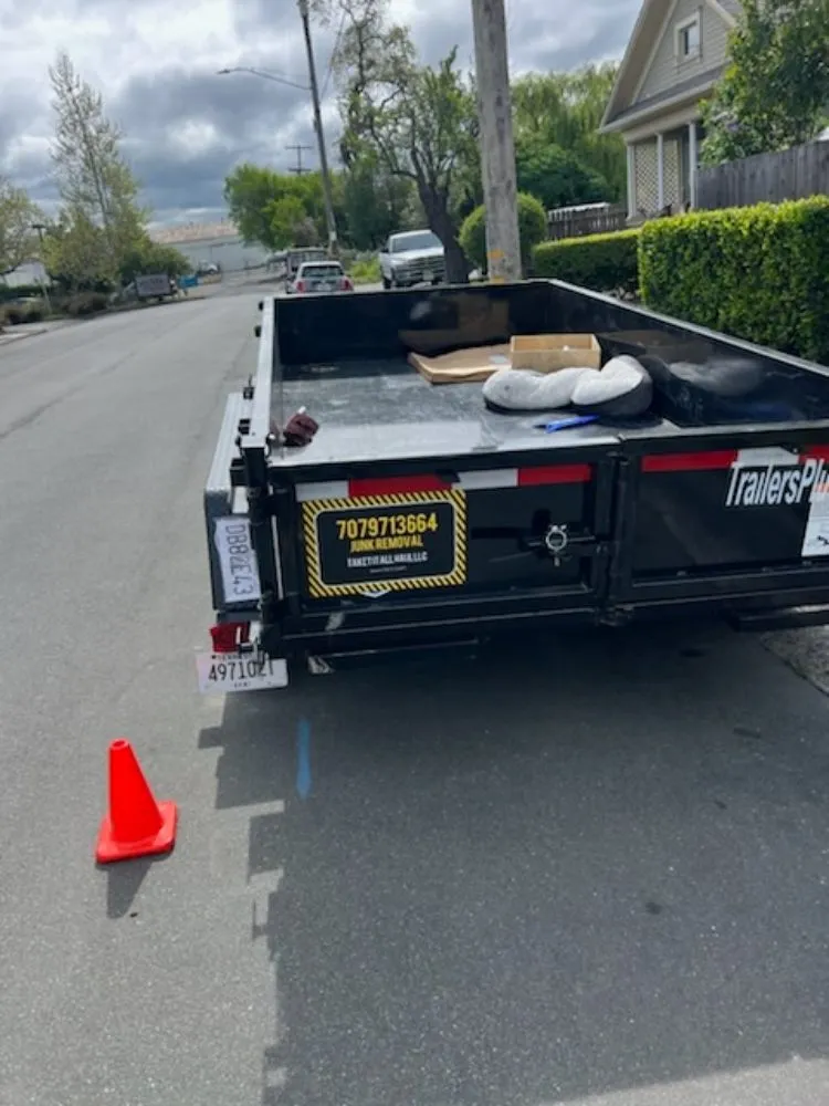 Custom outdoor landscaping in Petaluma, CA by Take It All Haul