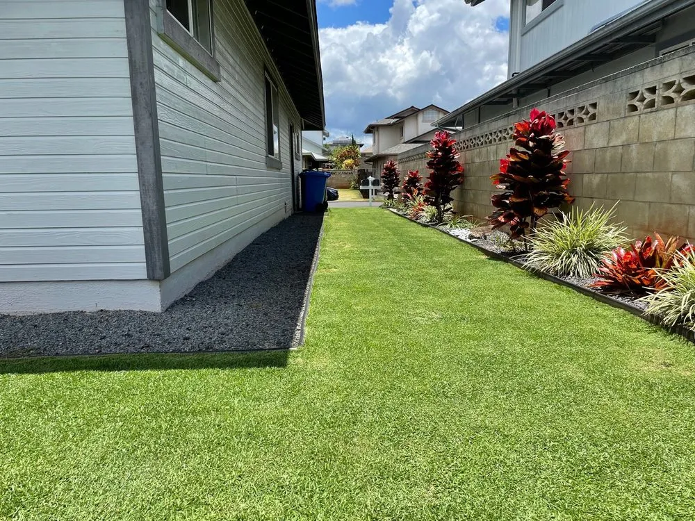 Custom landscaping services for homes in Kunia, HI by Takenaka Landscaping Company