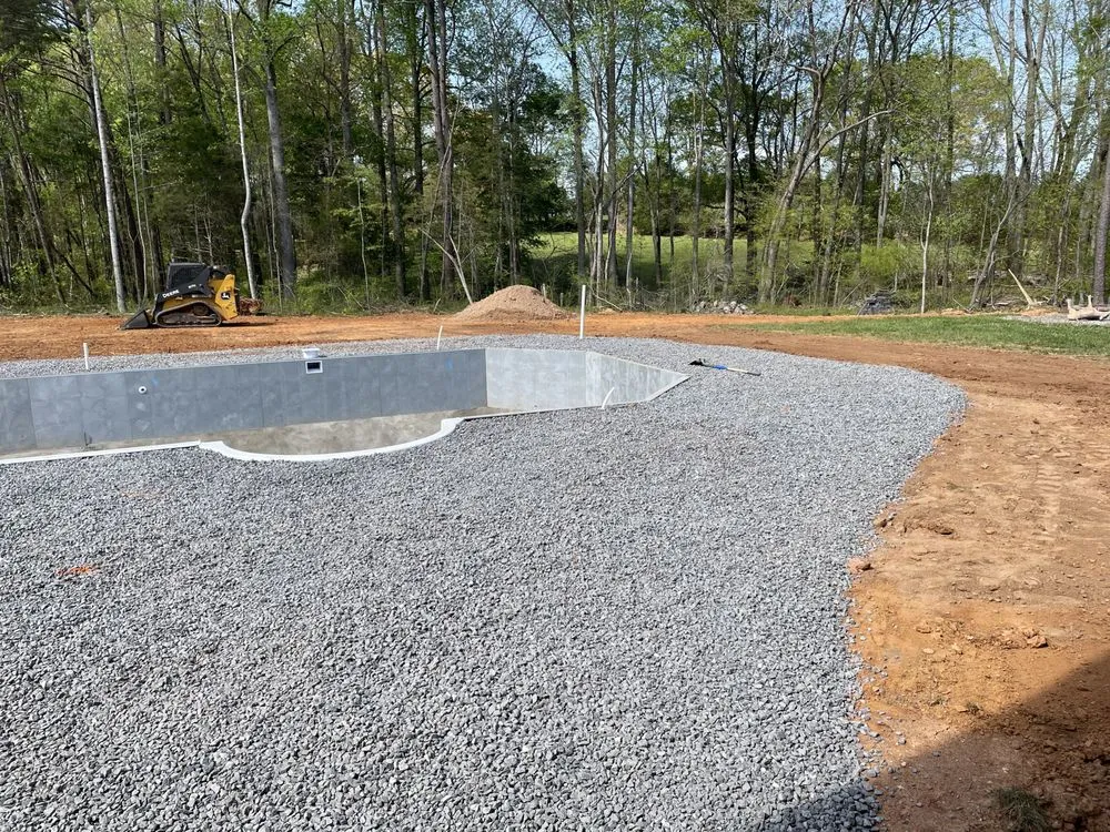 Custom landscape installation with custom design in Maiden, NC by Talbert’s Land Solutions