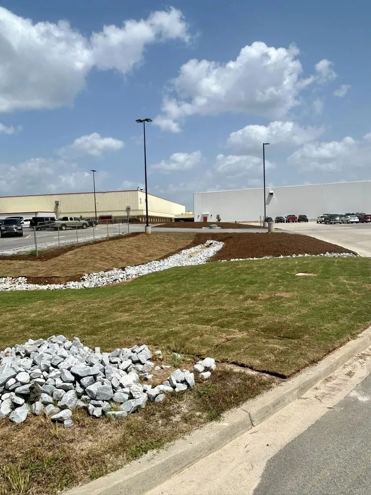 Custom outdoor landscaping for residential properties in Hartwell, GA by Tallent Lawn Services, LLC