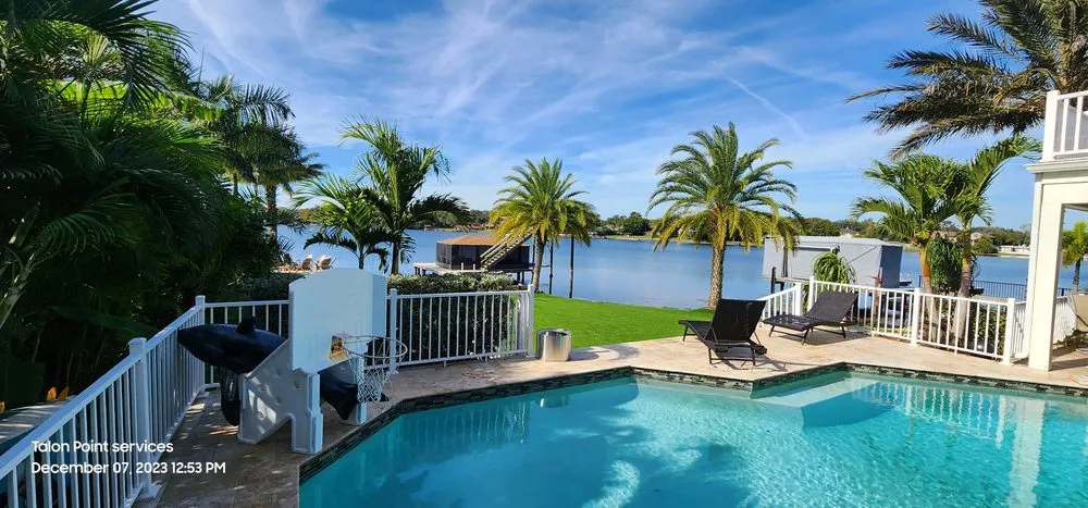 Professional landscape design for residential properties in Tampa, FL by Talon Point Services