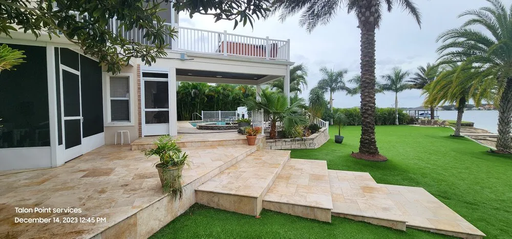 Custom landscape installation for outdoor upgrades across Tampa, FL - Talon Point Services