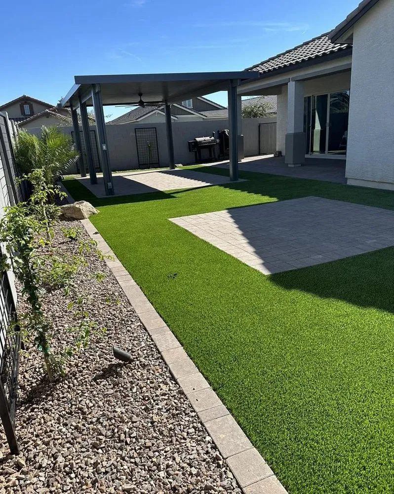 Custom landscape installation in Queen Creek, AZ - Tanner Landscape & Design