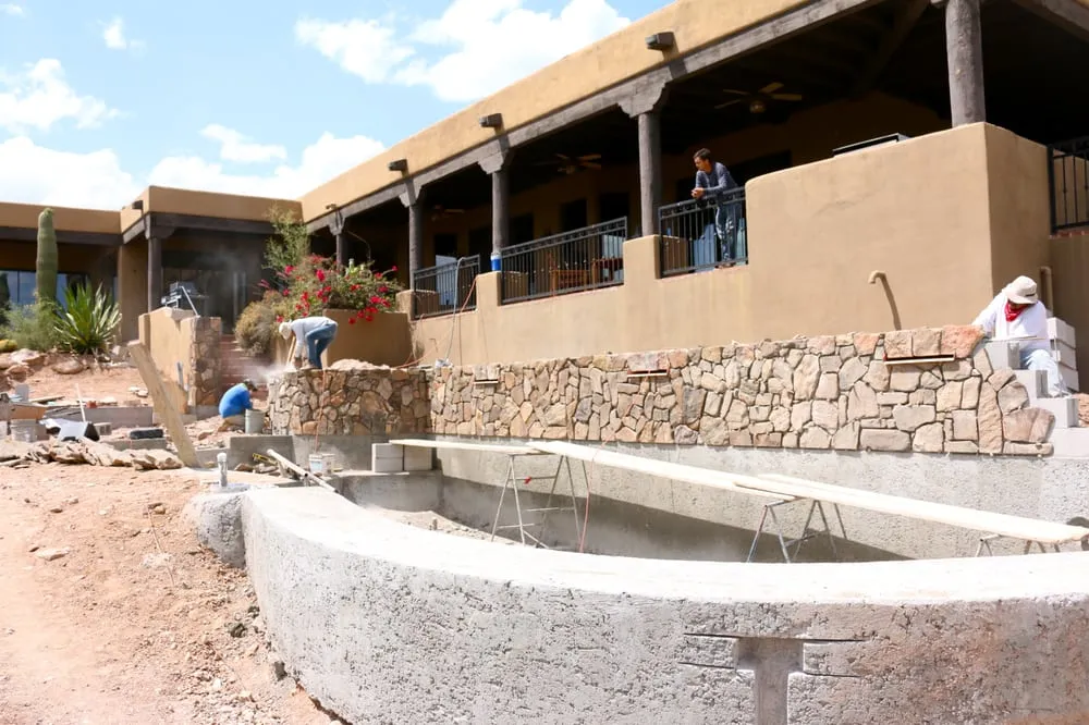 Custom residential landscaping in Tucson, AZ by Tanque Verde Construction