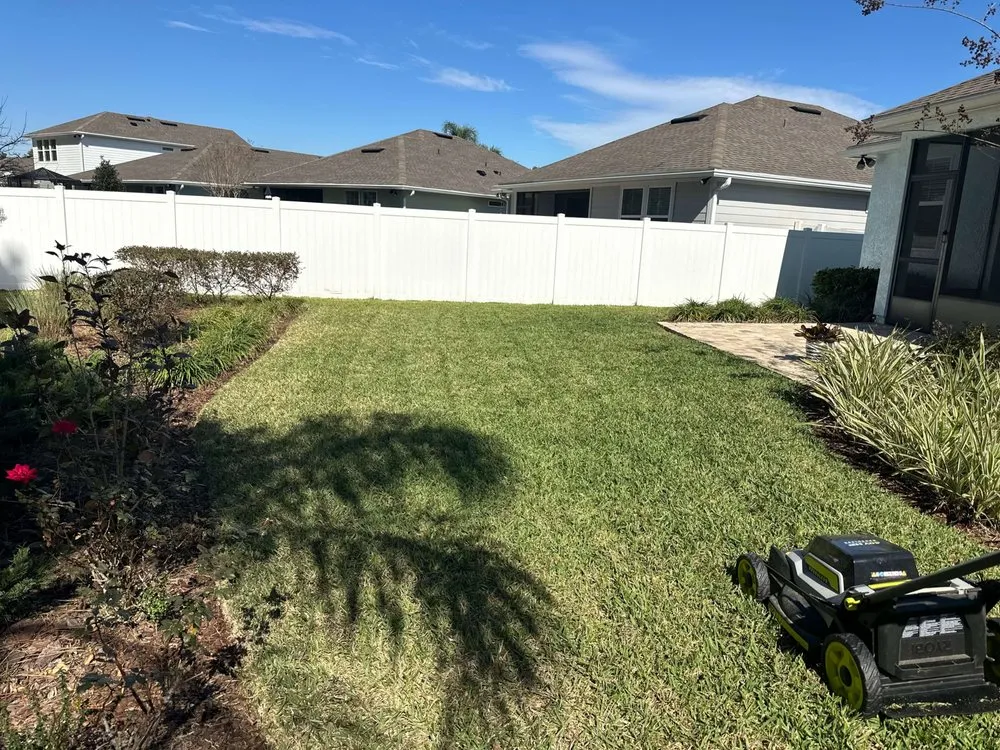 Affordable landscape installation with custom design in Ponte Vedra Beach, FL by Taormina Landscaping