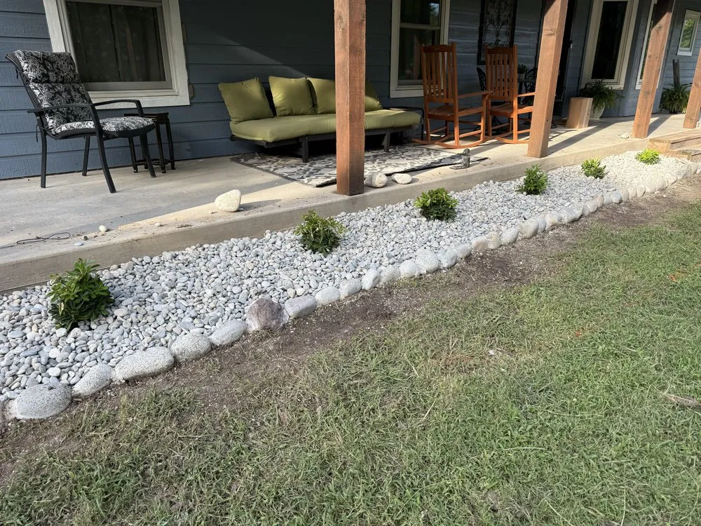 Local landscape installation in Blue Ridge, TX - Tapia Solution Landscaping
