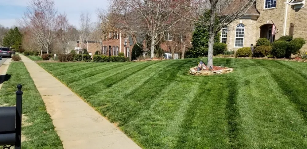 Affordable landscape design for homes in Monroe, NC by Tarheel Turf Lawn Care & Maintenance