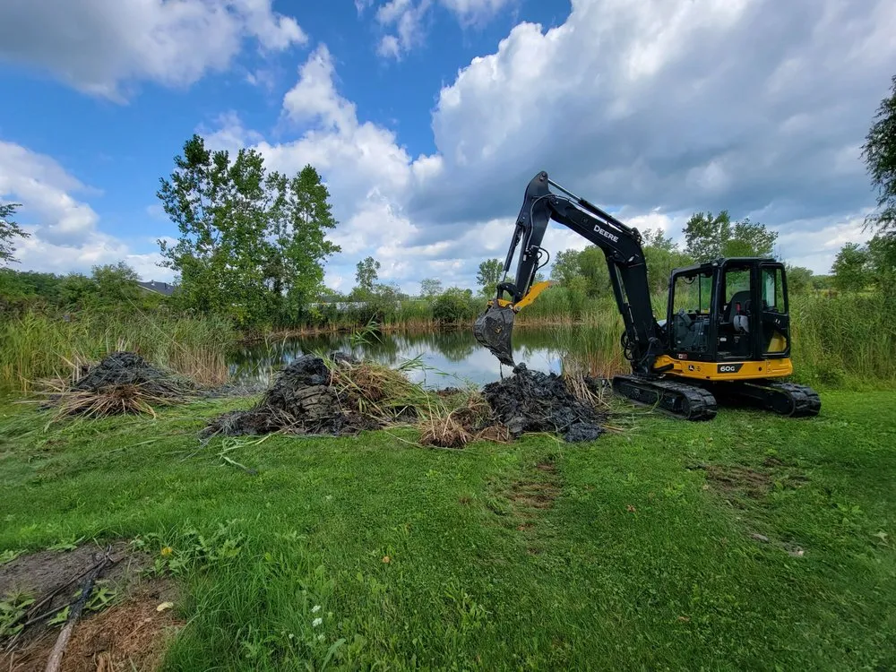 Local landscape installation in Richmond, MI by Tatrabuilt