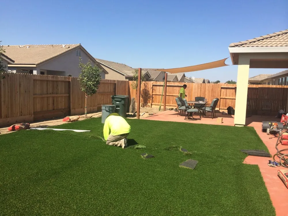 Professional outdoor landscaping with custom design in Exeter, CA by Taylor Made Landscape & Design