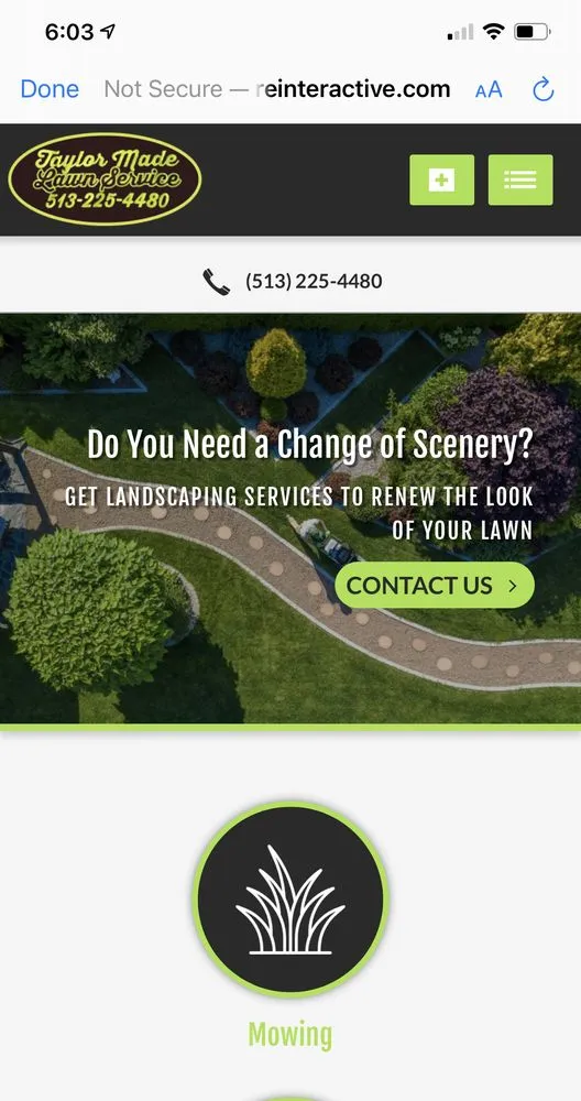 Top-rated landscape installation in Hamilton, OH by Taylor Made Lawn Service
