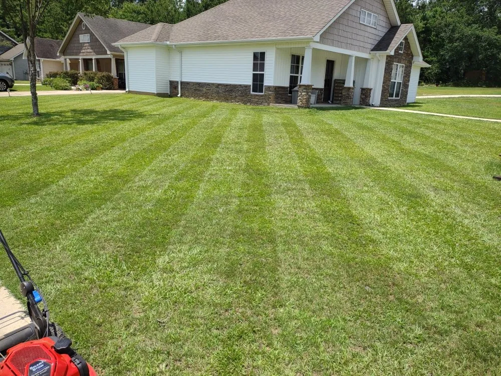 Affordable lawn mowing service for outdoor upgrades in Clanton, AL by Taylor'd Lawns