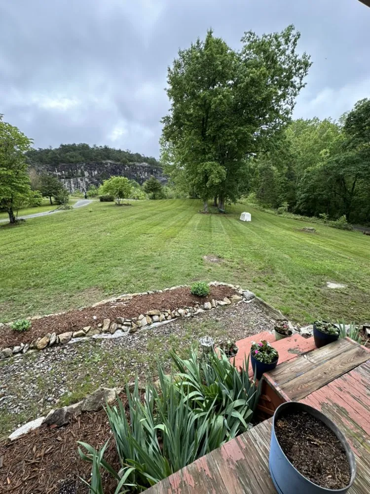 Local landscape installation with custom design in Hiddenite, NC by Taylor’s Property Maintenance