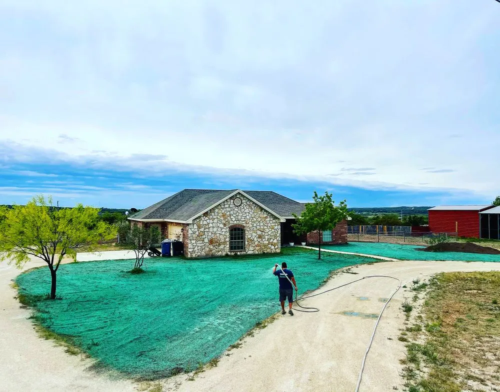 Professional lawn mowing service experts serving San Angelo, TX - TBW Hydromulching