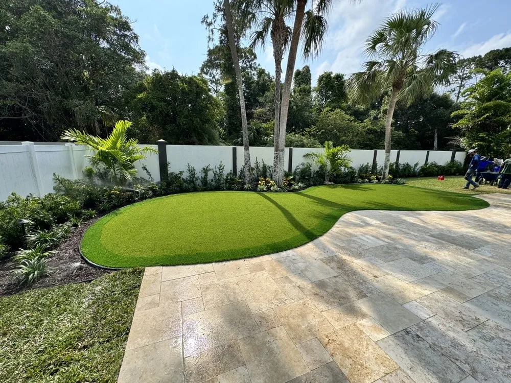Professional landscape design in Pompano Beach, FL by T&C Landscapes