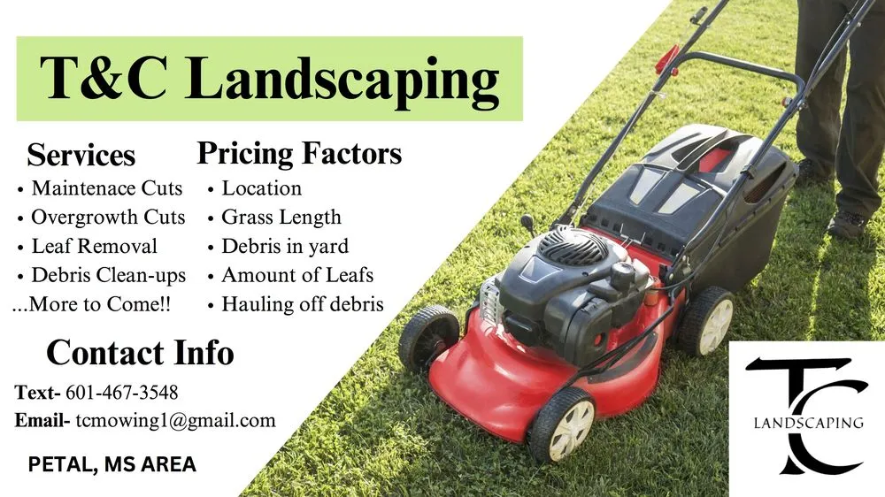 Local landscape design for beautiful yards in Petal, MS by T&C Landscaping