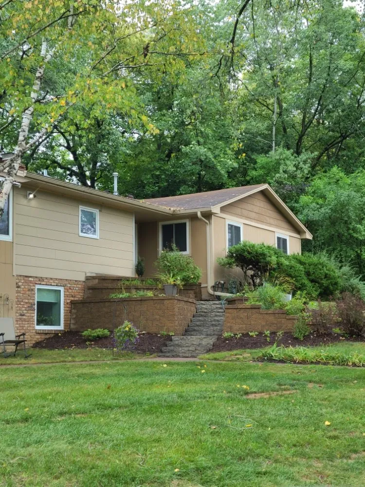 Professional garden landscaping with custom design across Rush City, MN - T&C LANDSCAPING