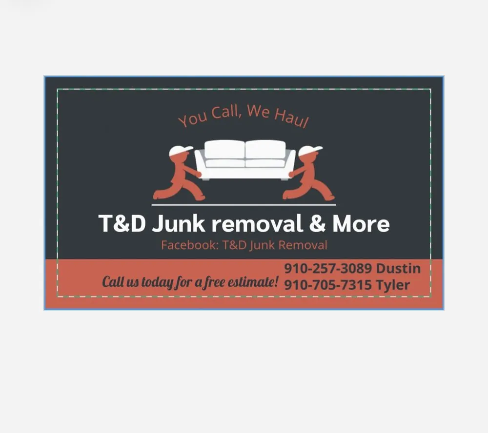 Local landscape design in Dunn, NC by T&D Junk Removal