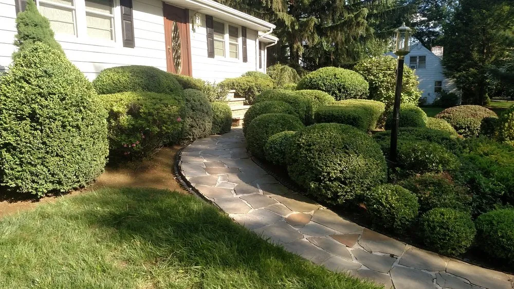 Custom landscape installation in Bridgewater Township, NJ by TD Services