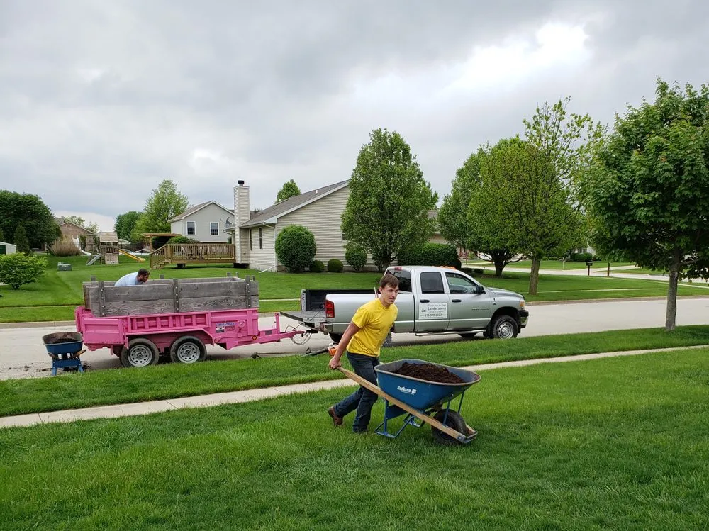 Custom landscape installation near you in Sycamore, IL by Teach 'em to Fish Landscaping