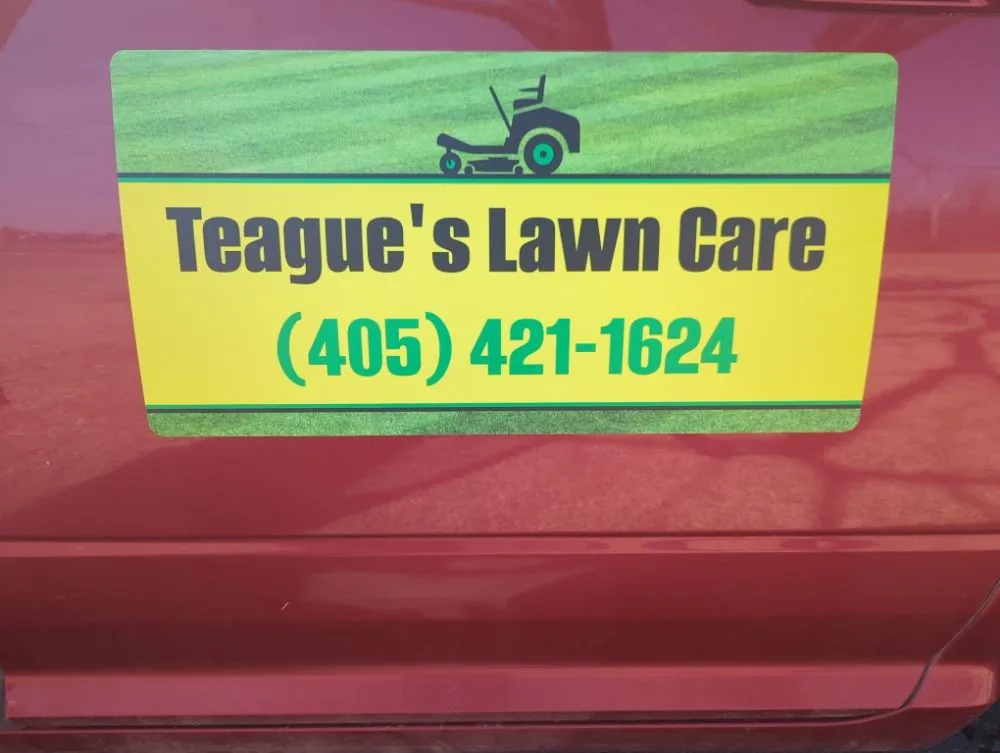 Professional landscape installation with custom design in Yukon, OK by Teague's Lawn Care