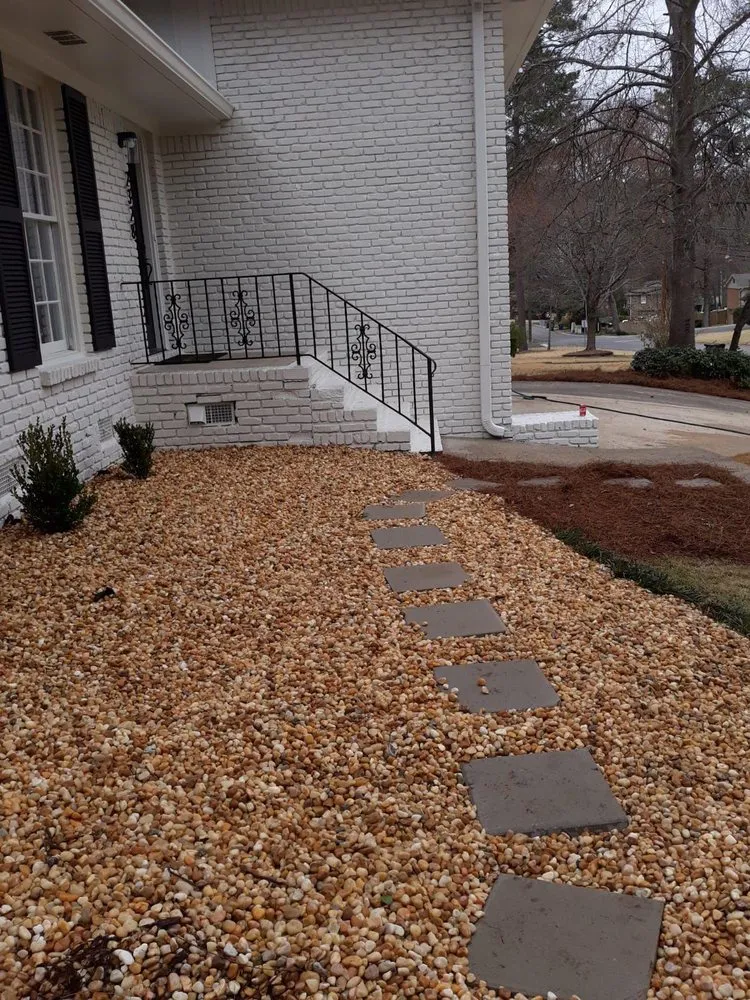 Custom landscape installation in Pelham, AL by Team 26 Landscaping