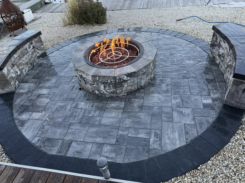 Professional landscape installation for residential properties in Forked River, NJ by Team Brothers Brick & Pavers