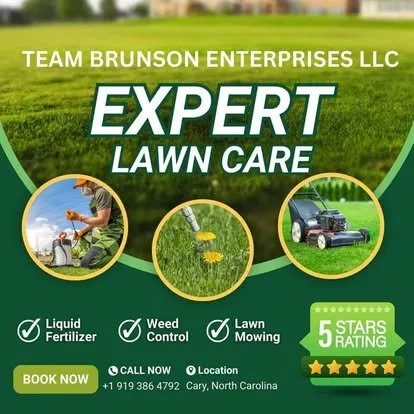 Custom yard maintenance with custom design in Cary, NC by Team Brunson Enterprises