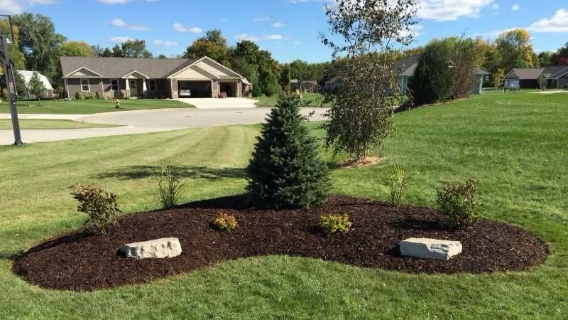 Custom landscape design with custom design in Chantilly, VA by Team Jeva Landscaping Service
