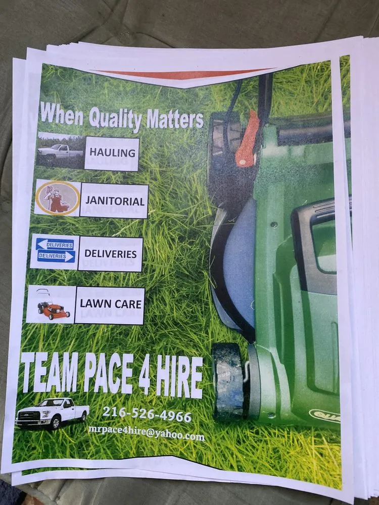 Reliable yard cleanup service in Garfield Heights, OH by Team Pace 4 Hire