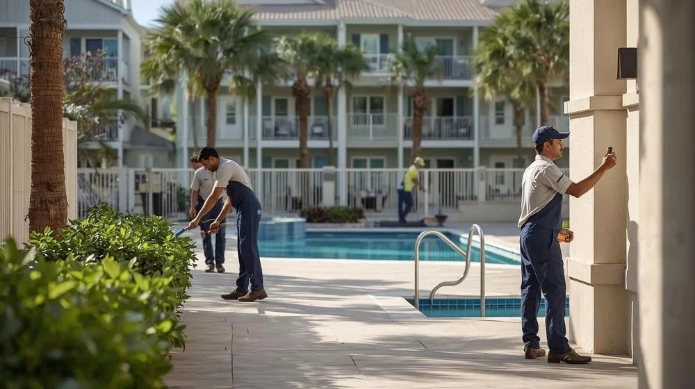 Top-rated yard maintenance with custom design in Palm Springs, FL by Team Together Services