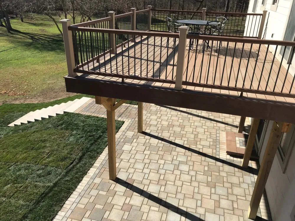 Professional outdoor landscaping with custom design in Livonia, MI by Teddy's Lawn & Landscape