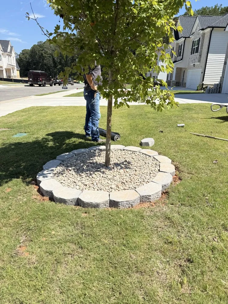 Professional landscape installation in Snellville, GA - TeenGreen Landscaping