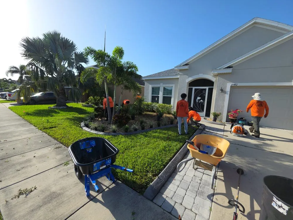 Trusted yard maintenance in West Palm Beach, FL by Tee's Affordable Lawn care