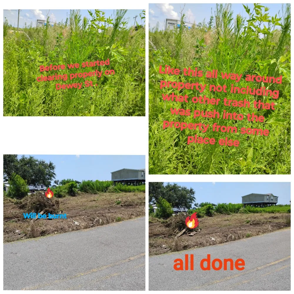 Reliable yard cleanup service for homes in Cameron, LA by Tee's Pressure Washing Services