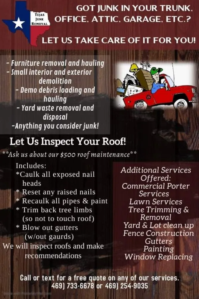 Custom yard cleanup service in Wylie, TX by Tejas Junk Removal