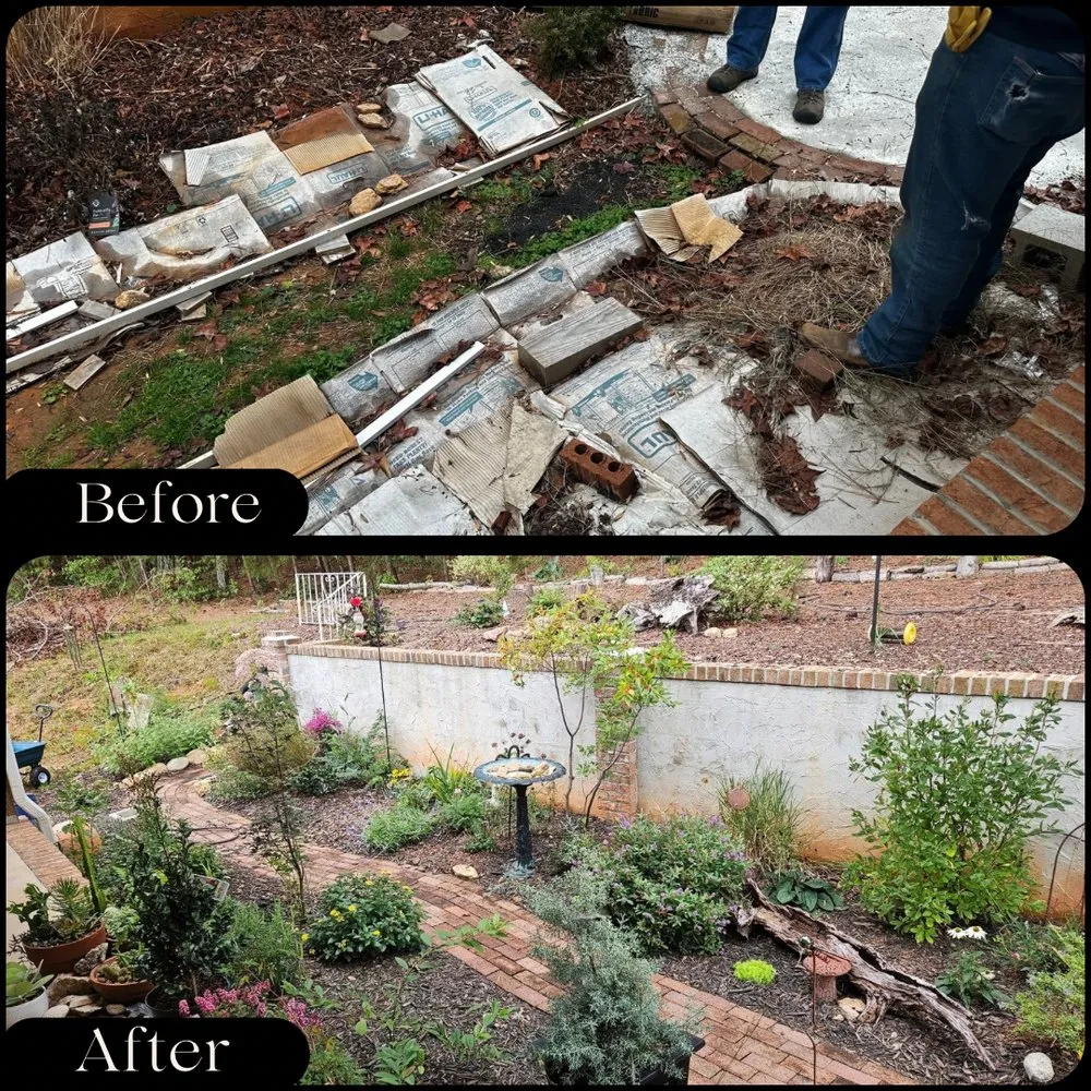 Expert lawn mowing service with custom design in Greenville, SC by Tekton Landscaping