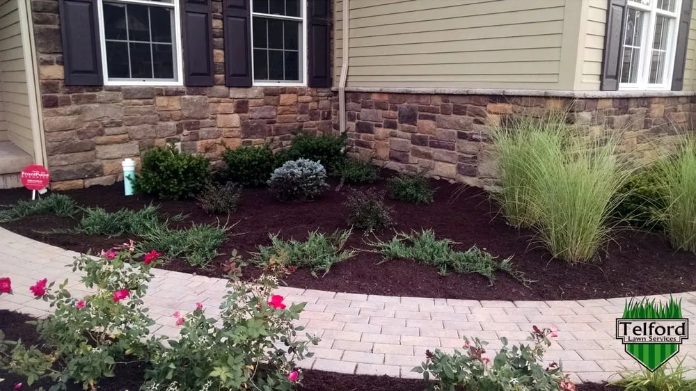 Local landscape installation in Hoosick Falls, NY by Telford Lawn Services