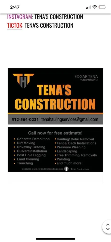 Local landscape design in Copperas Cove, TX by Tenas Construction