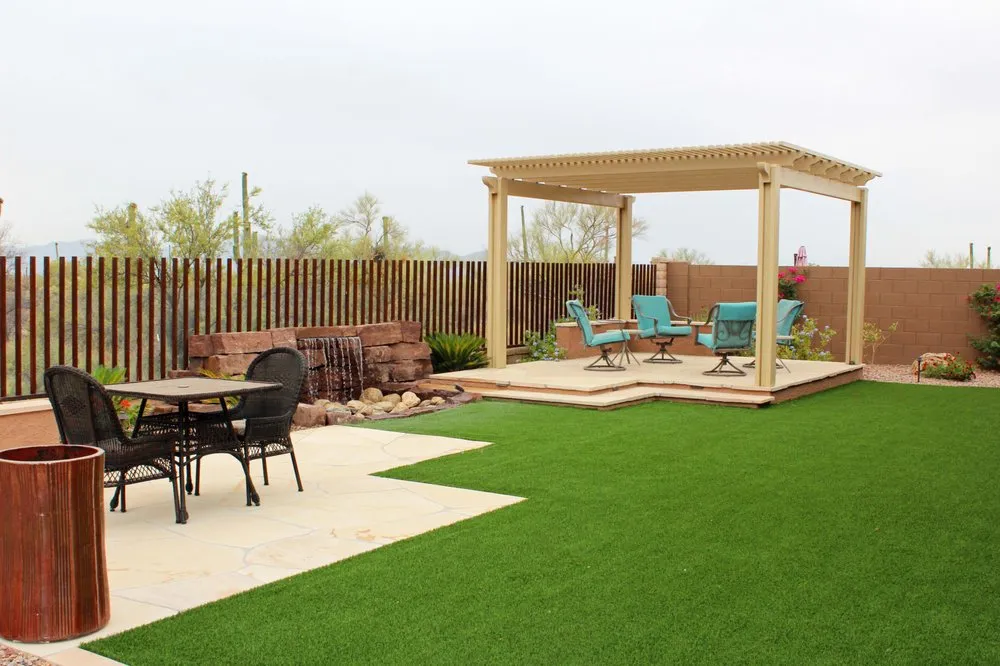Custom yard maintenance with custom design in Tucson, AZ by Terra Environmental Services