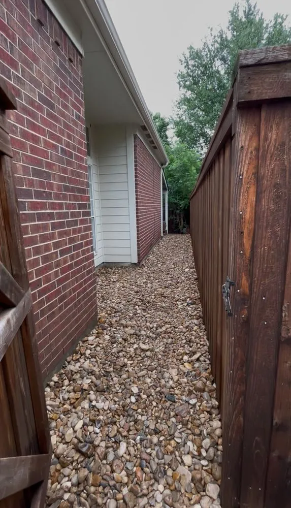 Custom landscape installation in Lewisville, TX by Terra Flow