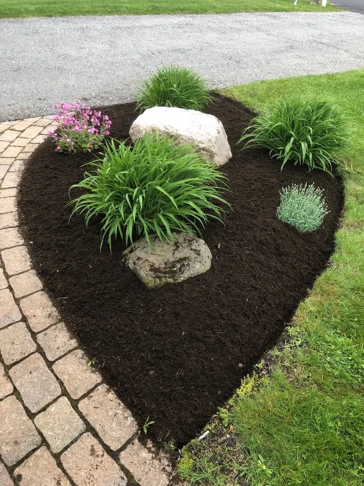 Custom landscape installation in Mechanicville, NY by Terra Mira