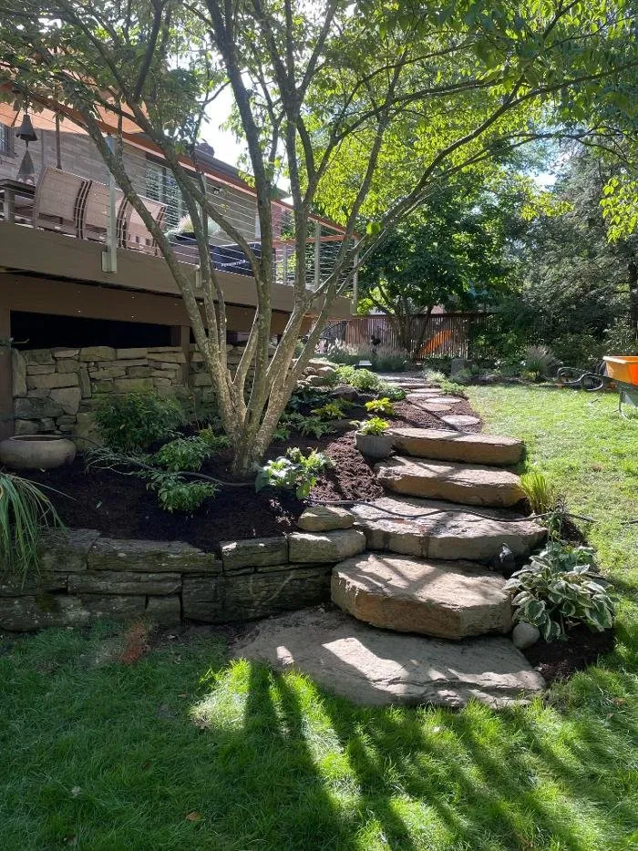 Expert lawn mowing service with custom design in Pittsburgh, PA by TerraGreen Landscapes