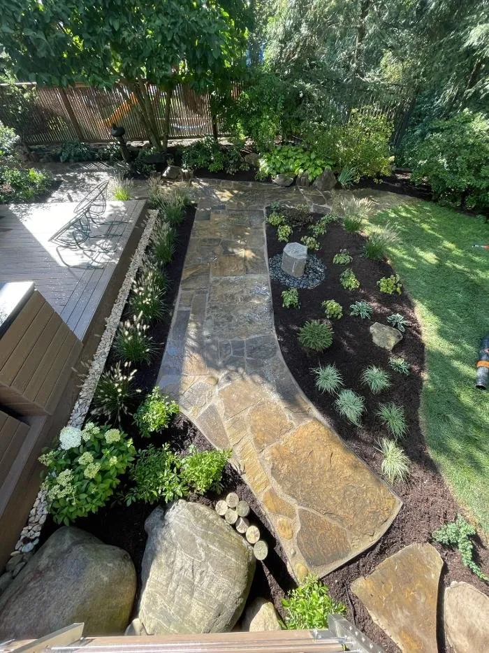 Reliable lawn mowing service with custom design in Pittsburgh, PA by TerraGreen Landscapes