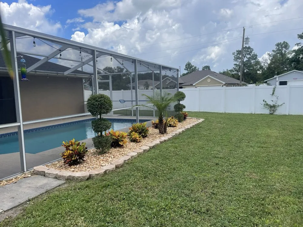Custom landscape installation in Port Richey, FL - Terrain Pro landscaping