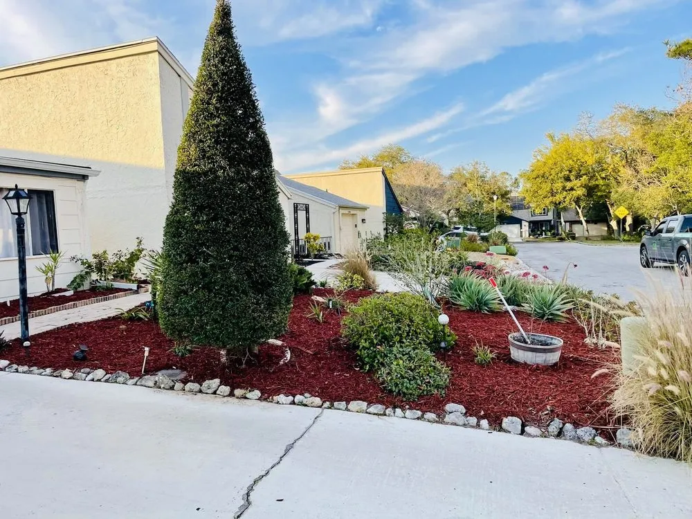 Professional lawn care service with custom design across Port Richey, FL - Terrain Pro landscaping