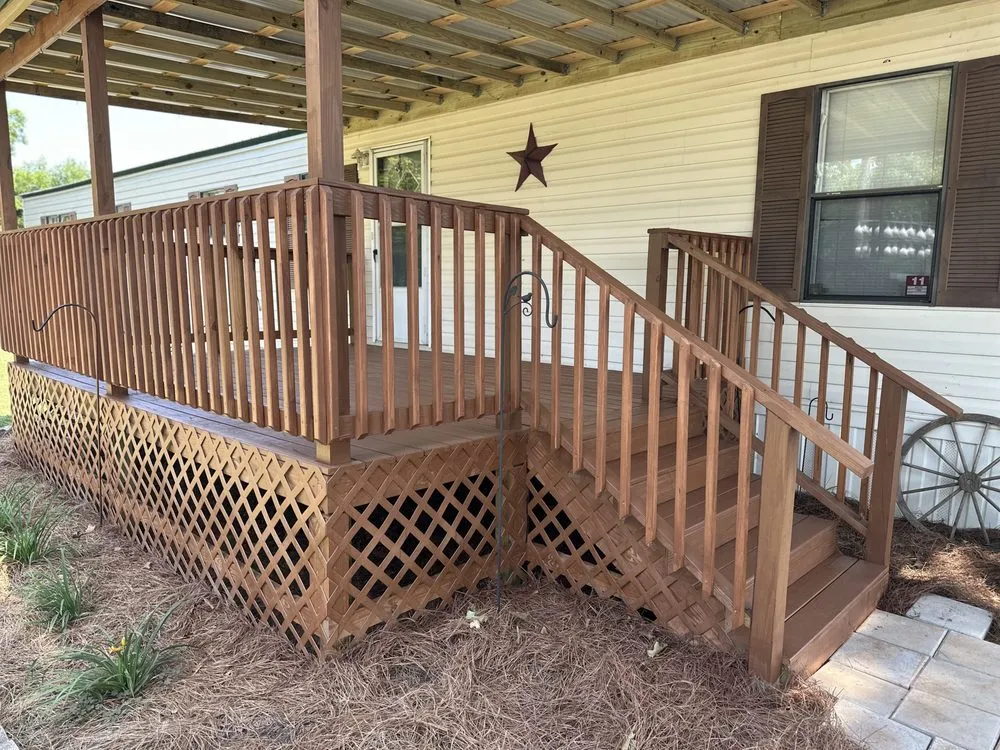 Professional garden landscaping for homes in Byromville, GA by Terrazas Construction