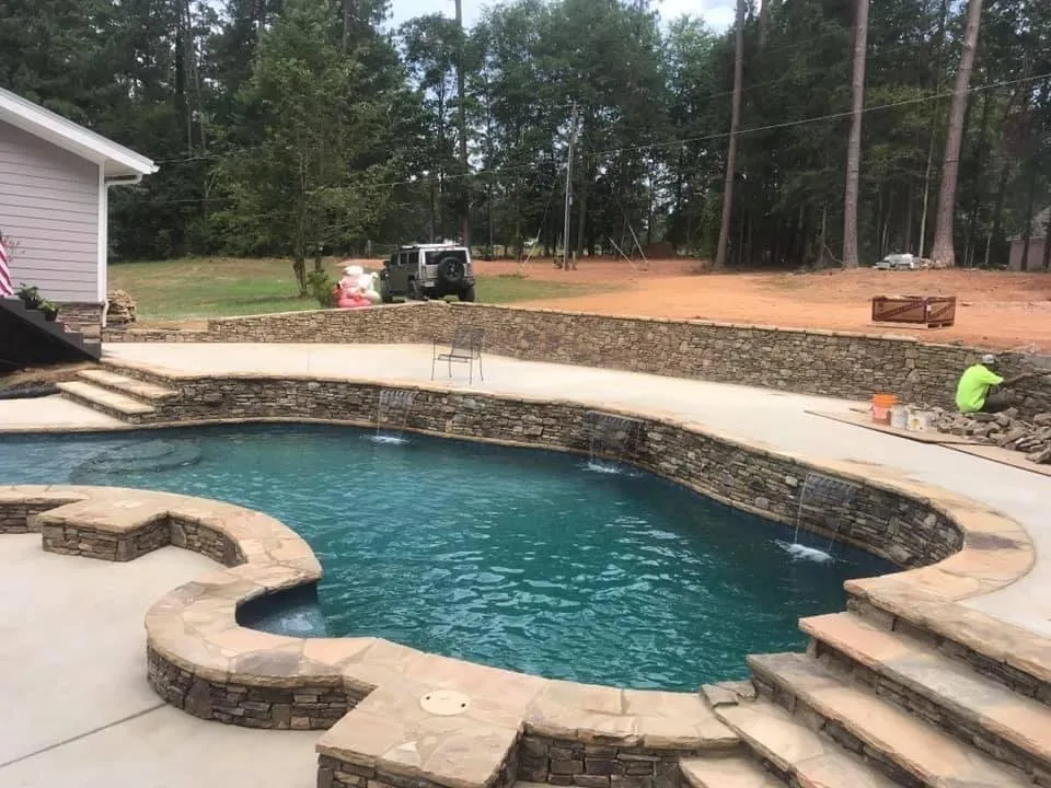 Top-rated landscape installation in Hampton, GA by Terrells Pools & Spas