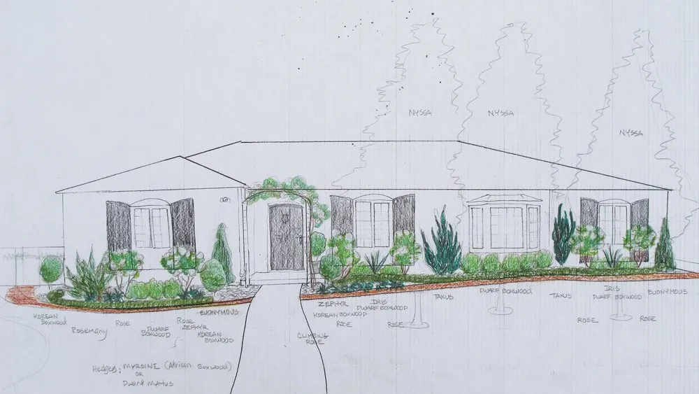 Custom garden landscaping in Fresno, CA - Terry Key Landscape Design and Consultation