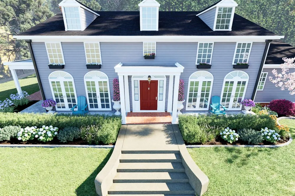 Custom outdoor landscaping with custom design in Cahokia Heights, IL by Terry's Home and Garden