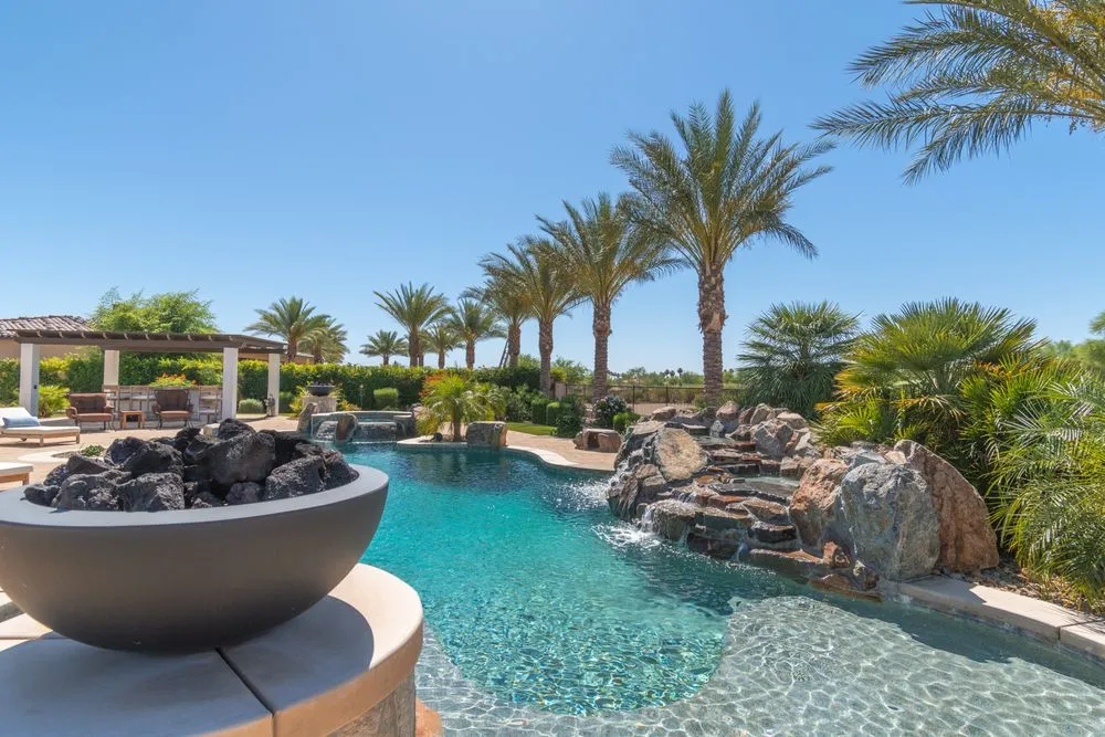 Custom garden landscaping for outdoor upgrades in Palm Desert, CA by Teserra